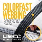 Stainless Steel Ratchet Straps with Carabiner Hooks