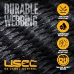 Stainless Steel Ratchet Straps with Carabiner Hooks