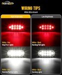 Partsarn 6" Oval LED Trailer Tail Light Set
