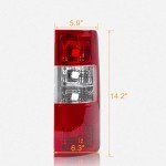 RANSOTO Right Tail Light Cover for Ford Transit