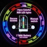 Colorful LED Bike Wheel Spoke Lights - 14 Pack