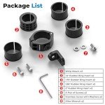Aluminium Alloy UTV Flag Mounts - 2 Pack