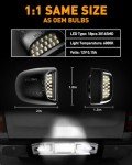 LESAUCE LED License Plate Light for Cadillac & GMC