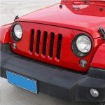Jeep Wrangler JK Headlight Cover Trim Bezels (Black)