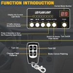 TeddyTT Emergency Strobe Light Bar for Vehicles