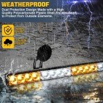 TeddyTT Emergency Strobe Light Bar for Vehicles
