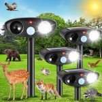 Solar Ultrasonic Animal Repellent with Motion Sensor