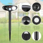 Solar Ultrasonic Animal Repellent with Motion Sensor