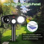 Solar Ultrasonic Animal Repellent with Motion Sensor