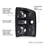 GMC Sierra 1500/2500/3500 Tail Lights Red Lens