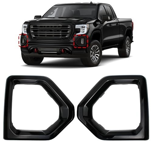 Fog Light Bezel Covers for 2019-2021 GMC Sierra 1500
