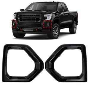 Fog Light Bezel Covers for 2019-2021 GMC Sierra 1500
