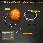 17 LED Watermelon Lights for Trucks - 2 Pack