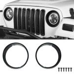 Jeep Wrangler TJ Headlight Cover Bezels (Pair)
