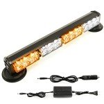BooYu 14.8" Rechargeable Emergency Strobe Light Bar