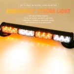 BooYu 14.8" Rechargeable Emergency Strobe Light Bar
