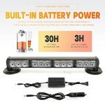 BooYu 14.8" Rechargeable Emergency Strobe Light Bar