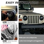Jeep Wrangler TJ Headlight Cover Bezels (Pair)