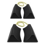 HOXWELL Non-Slip Dual Wheel Chocks - 2 Pair