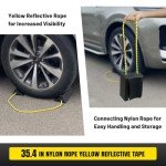 HOXWELL Non-Slip Dual Wheel Chocks - 2 Pair