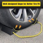 HOXWELL Non-Slip Dual Wheel Chocks - 2 Pair