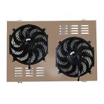 Aluminum Radiator Shroud with Dual Fans for Chevy