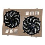 Aluminum Radiator Shroud with Dual Fans for Chevy