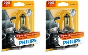 Philips 9003B1 Halogen Headlight Bulb, 2 Pack
