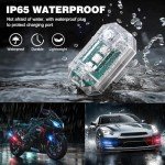 4PCS Rechargeable Wireless LED Strobe Lights