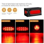 Steel Trailer Light Box Kit with LED Lights