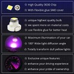 Pink T3 Neo Wedge LED Car Dashboard Lights