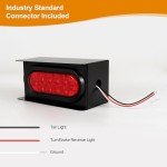 Steel Trailer Light Box Kit with LED Lights