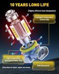 AUXITO H11/H8 LED Fog Light Bulbs - Cool White