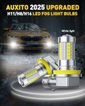AUXITO H11/H8 LED Fog Light Bulbs - Cool White