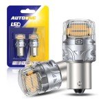 Super Bright Amber 1156 LED Bulbs – Pack of 2