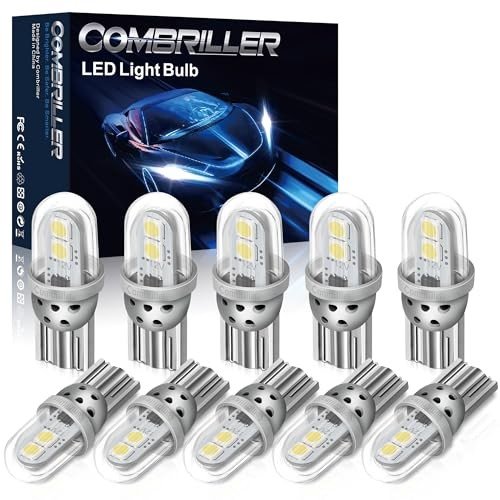Combriller 194 White LED Bulbs - Pack of 10