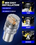 Super Bright Amber 1156 LED Bulbs – Pack of 2