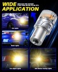 Super Bright Amber 1156 LED Bulbs – Pack of 2
