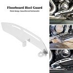Harley Softail Motorcycle Floorboard Heel Guard in Chrome