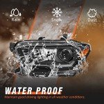Black Housing Headlight Assembly for 2016-2022 Tacoma