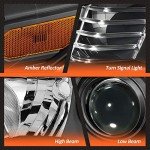 Black Housing Headlight Assembly for 2016-2022 Tacoma