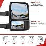 YITAMOTOR Towing Mirrors for 1999-2007 Ford Super Duty