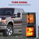 YITAMOTOR Towing Mirrors for 1999-2007 Ford Super Duty