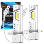 Marsauto H3 Fog Light Bulb - 10000LM, 6000K, Pack of 2