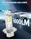 Marsauto H3 Fog Light Bulb - 10000LM, 6000K, Pack of 2