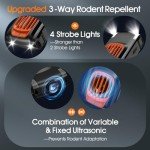 3-in-1 Ultrasonic Rodent Repellent for Cars - 2 Pack