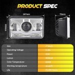 4x6 LED Headlight Conversion Kit for Jeep & Kenworth