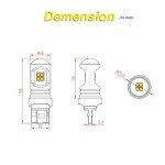 D15 7440 LED Reverse Backup Light Bulbs (2-Pack)