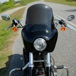 XFMT Gloss Black Upper Fairing Kit for Harley