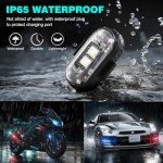 4PCS Rechargeable Wireless LED Strobe Lights